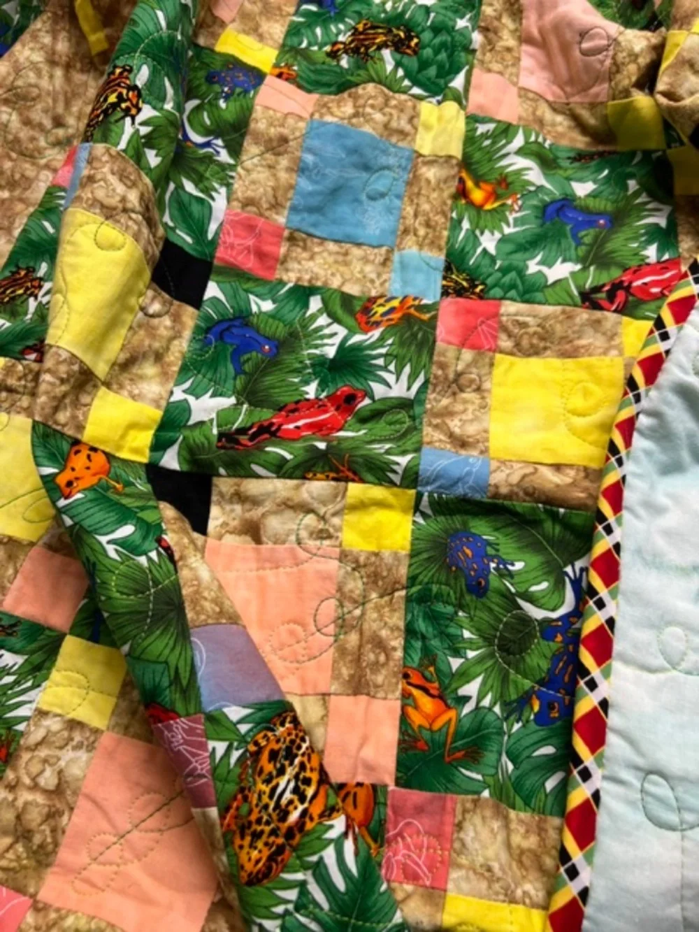 NWOT Handmade Children's or Decorative Quilt and Pillowcase Set